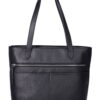 Time and Tru Women's Vale Tote Handbag, Black