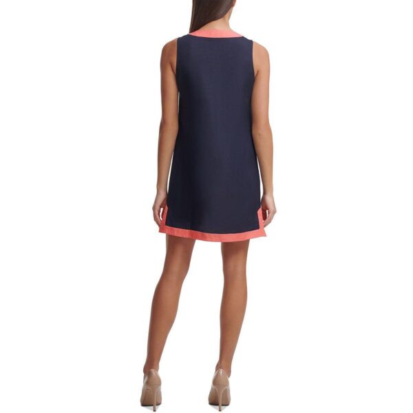 Tommy Hilfiger Womens Colorblock Mini Casual Shift Dress Petites BHFO 3781