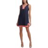 Tommy Hilfiger Womens Colorblock Mini Casual Shift Dress Petites BHFO 3781