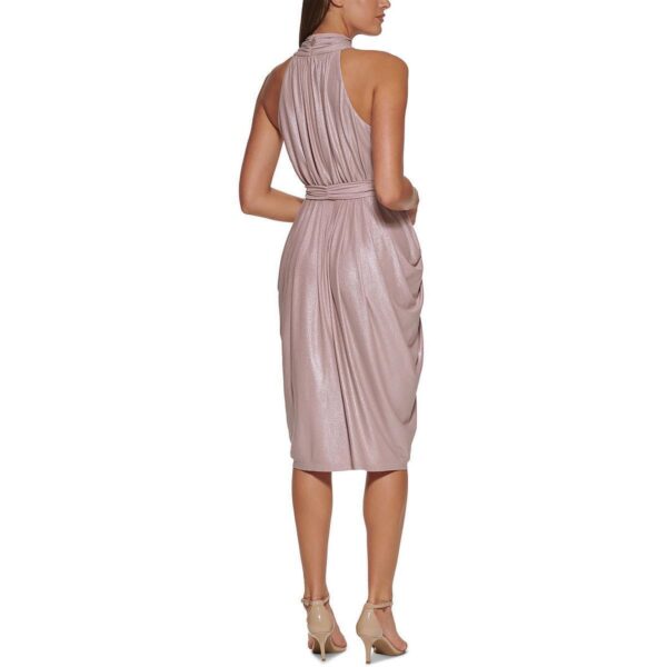 Tommy Hilfiger Womens Halter Metallic Cocktail and Party Dress BHFO 2531