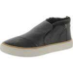 Toms Womens Paxton Black Suede Fashion Sneakers Shoes 11 Medium (B,M) BHFO 1040