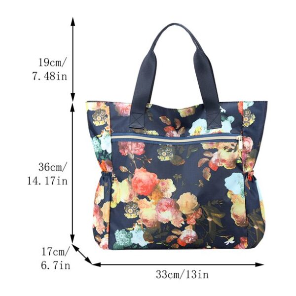 Tote Bag For Women Large Lightweight Nylon Shoulder Handbags And Travel Work Purse