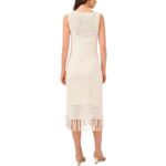 Vince Camuto Womens Island Oasis Fringe Knit Shift Dress BHFO 4361