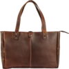 Vintage crafts genuine buffalo leather tote bag elegant shopper shoulder bag for women