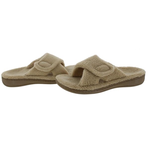 Vionic Womens Relax Terry Cloth Wedge Slip On Slide Sandals Shoes BHFO 2914