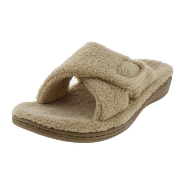 Vionic Womens Relax Terry Cloth Wedge Slip On Slide Sandals Shoes BHFO 2914