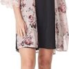 WallFlower Women's Sleeveless Swing Dress & Printed Kimono Set