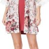 WallFlower Women's Sleeveless Swing Dress & Printed Kimono Set