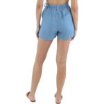 Walter Baker Womens Jasmine Blue Pleated Short High-Waist Shorts XL BHFO 3778