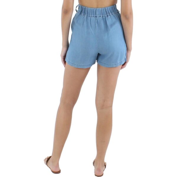 Walter Baker Womens Jasmine Blue Pleated Short High-Waist Shorts XL BHFO 3778