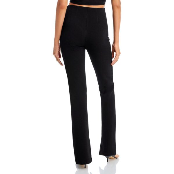 WAYF Womens Black High Rise Pintuck Solid Straight Leg Pants M BHFO 0770