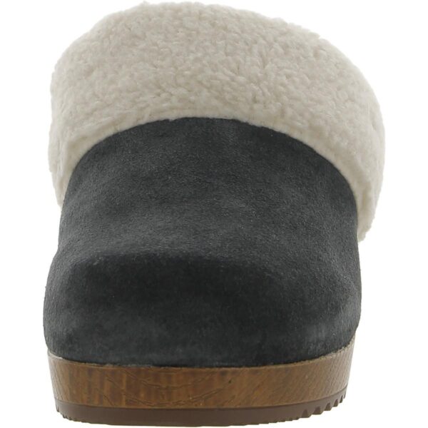 White Mountain Womens Bonus Suede Faux Fur Slip On Clogs Shoes BHFO 5653