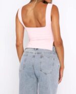 Women Cute Crop Tank Top Teen Girls Summer Trendy Bustier Sexy Y2K Strappy Going Out Tops