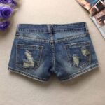 Women's Low Rise Waist Summer Ripped Distressed Frayed Denim Shorts Sexy Jeans