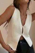 Y2k Vest Going Out Tops for Women Crochet Tube Tank Top Summer Aesthetic Strapless Bandeau Crop Tops