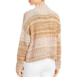 525 America Womens Blair Tan Shaker Knit Turtleneck Sweater Shirt XL BHFO 2570