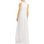 Aidan by Aidan Mattox Womens Crepe Tiered Evening Dress Gown BHFO 5804