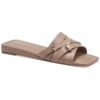 Alfani Womens IVY Faux Leather Open Toe Casual Flatform Sandals Shoes BHFO 7469