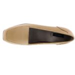 Array Womens Freedom Beige Leather Loafers Shoes 11 Medium (B,M) BHFO 1429