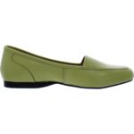 Array Womens Freedom Green Leather Loafers Shoes 11 Medium (B,M) BHFO 8698