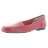 Array Womens Freedom Red Leather Slip On Loafers Shoes 9 Medium (B,M) BHFO 9372