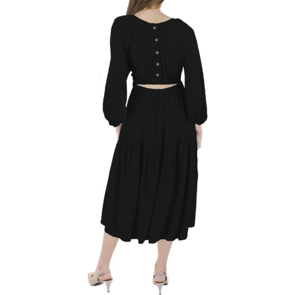 ASTR the Label Womens Black Cut-Out Long Daytime Maxi Dress XS BHFO 5493