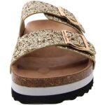 Boutique by Corkys Womens Beach Babe Gold Slide Sandals 7 Medium (B,M) BHFO 7312