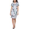 Calvin Klein Womens Floral Knee Length Special Occasion Midi Dress BHFO 1717