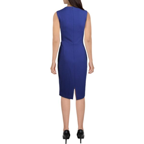 Calvin Klein Womens Knit Ruched Work Wear Sheath Dress BHFO 7402