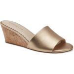 Charter Club Womens Nallahh Gold Wedge Sandals Shoes 8.5 Medium (B,M) BHFO 7199