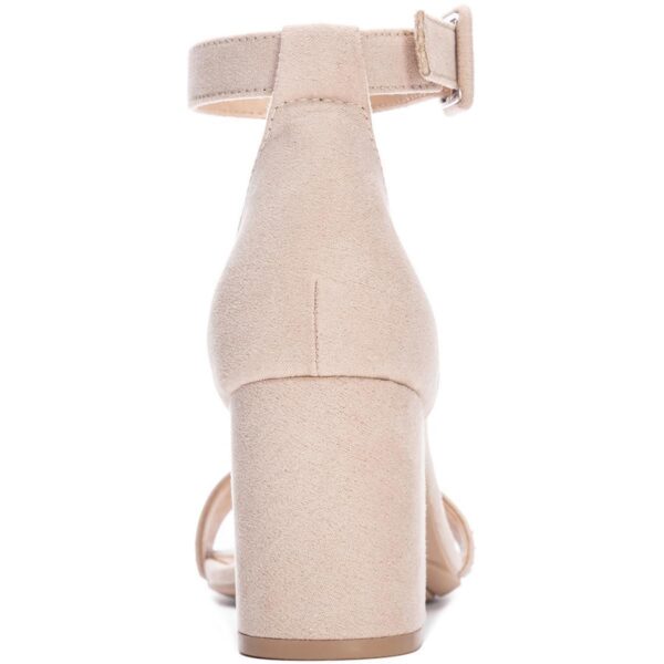 CL by Laundry Womens Jolly Faux Suede Ankle Strap Block Heels Shoes BHFO 1768