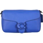 Coach Womens Tabby Blue Leather Crossbody Purse Shoulder Handbag Small BHFO 3902