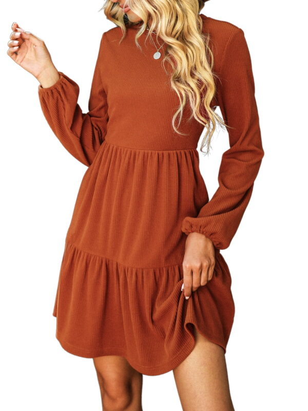 CUPSHE Bernadette Ribbed Tiered Mini Dress