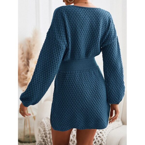 CUPSHE Women's Textured Knit Mini Sweater Dress