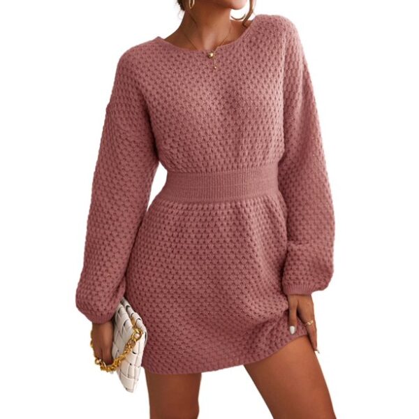 CUPSHE Women's Textured Knit Mini Sweater Dress