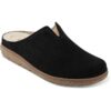 Earth Womens Flan Black Suede Slip-On Loafers Shoes 9.5 Medium (B,M) BHFO 5224