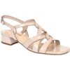 Easy Street Womens Beige Patent Block Heel 11 Wide (C,D,W) BHFO 6219