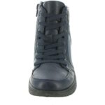 Easy Street Womens Glover Navy Hiking Boots Shoes 6.5 Wide (C,D,W) BHFO 3438