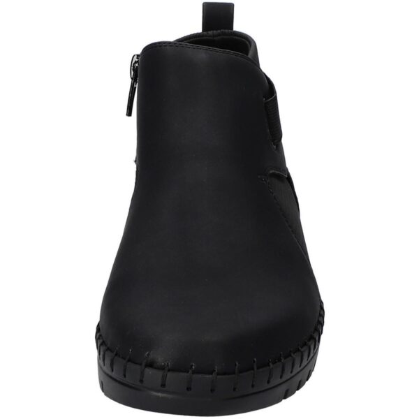 Easy Street Womens Julienne Faux Leather Zipper Booties Shoes BHFO 8557