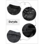 Eytino Oversized Denim Jacket for Women Long Sleeve Classic Loose Jean Jacket Black L Female