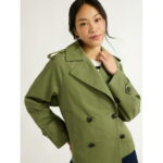 Free Assembly Women's Cropped Trench Coat, Sizes XS-XXL