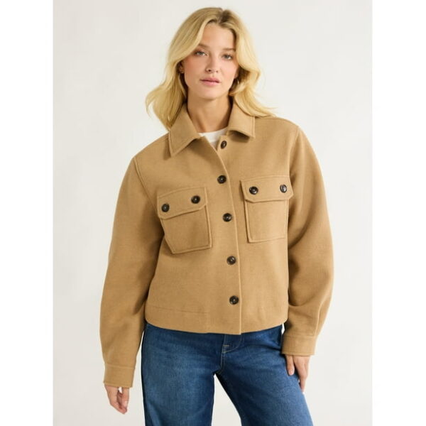 Free Assembly Women's Cropped Utility Jacket, XS-XXL