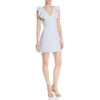 French Connection Womens Blue A Line Mini Cocktail and Party Dress 10 BHFO 6593