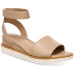 Giani Bernini Womens Constancia Beige Wedge Sandals 6.5 Medium (B,M) BHFO 6911