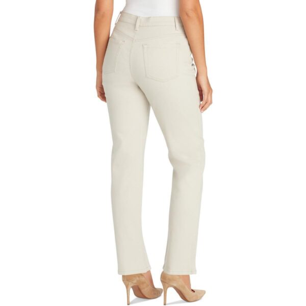 Gloria Vanderbilt Womens Amanda Beige Classic Rise Tapered Leg Jeans 4 BHFO 6323