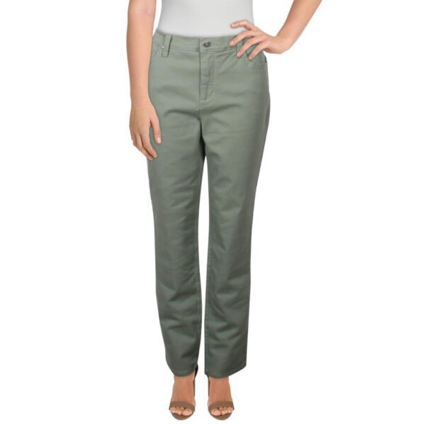 Gloria Vanderbilt Womens Amanda Green Tapered Denim High-Waist Jeans 6 BHFO 7188