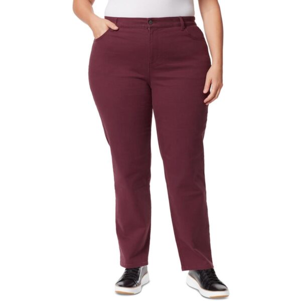 Gloria Vanderbilt Womens Amanda Purple Tapered Leg Jeans Plus 20W BHFO 0165