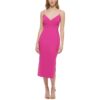 Guess Womens Pink Chain Straps Mid Calf Special Occasion Midi Dress 16 BHFO 7770