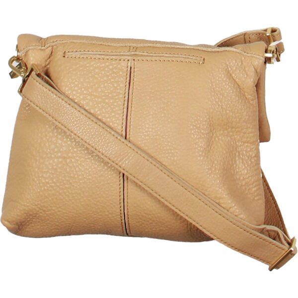 Hammitt Womens Tan Leather Crossbody Purse Shoulder Handbag Medium BHFO 5998