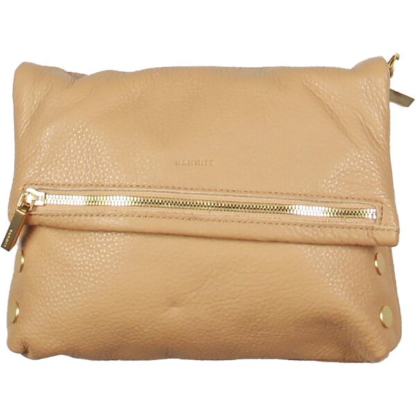 Hammitt Womens Tan Leather Crossbody Purse Shoulder Handbag Medium BHFO 5998